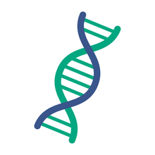 Tekening van DNA streng